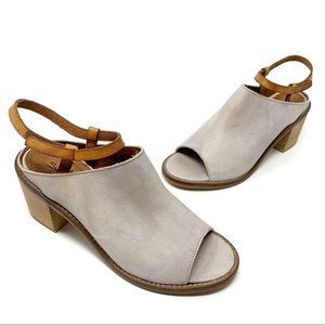 Sixtyseven | Leather Open-toe Sandal Heels 7.5-8